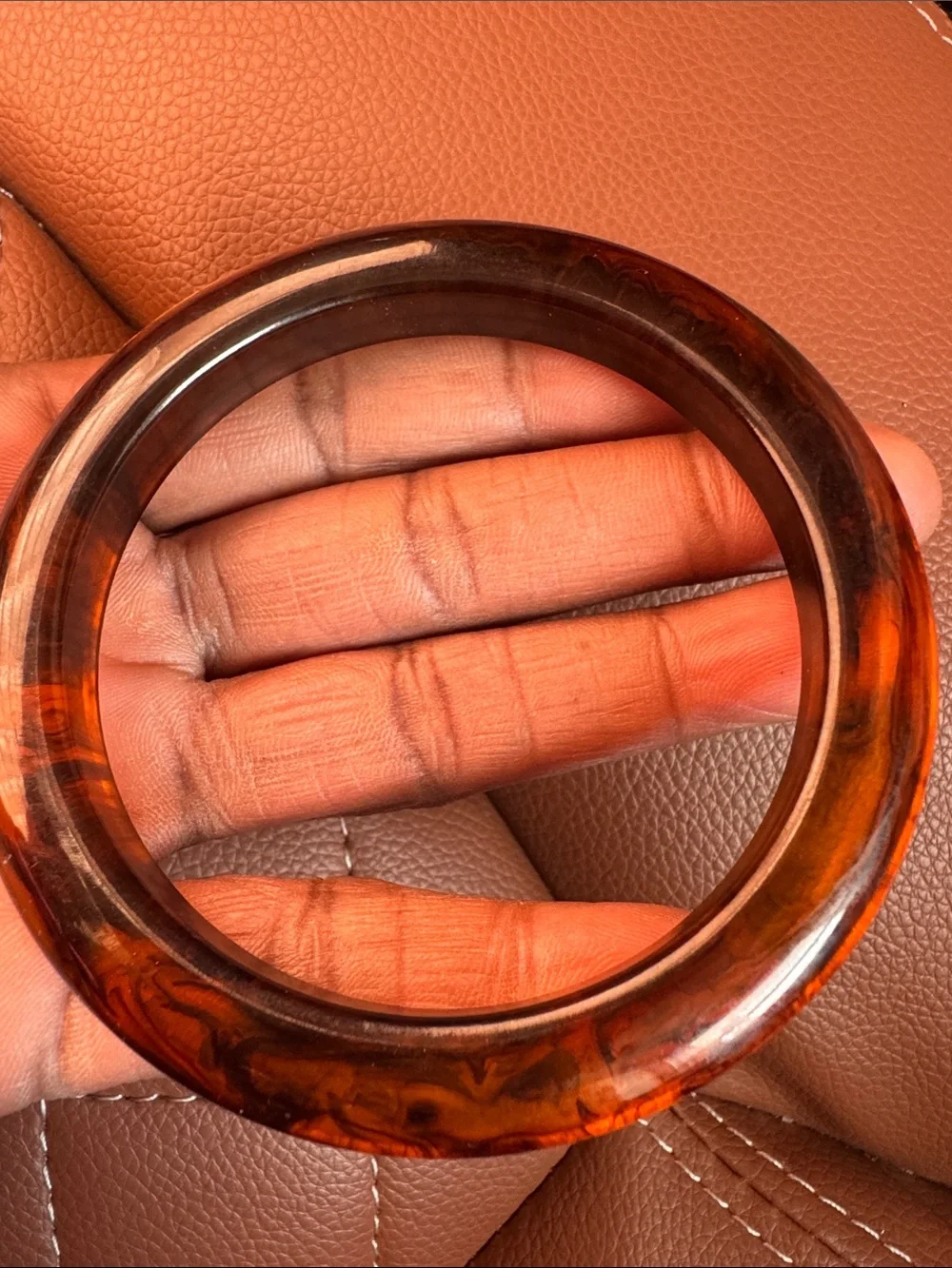 Root Beer Bakelite Bangle Bracelet